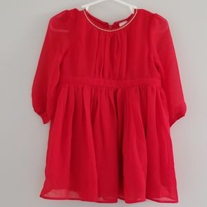 OshKosh Red Chiffon Dress with Matching Bl…